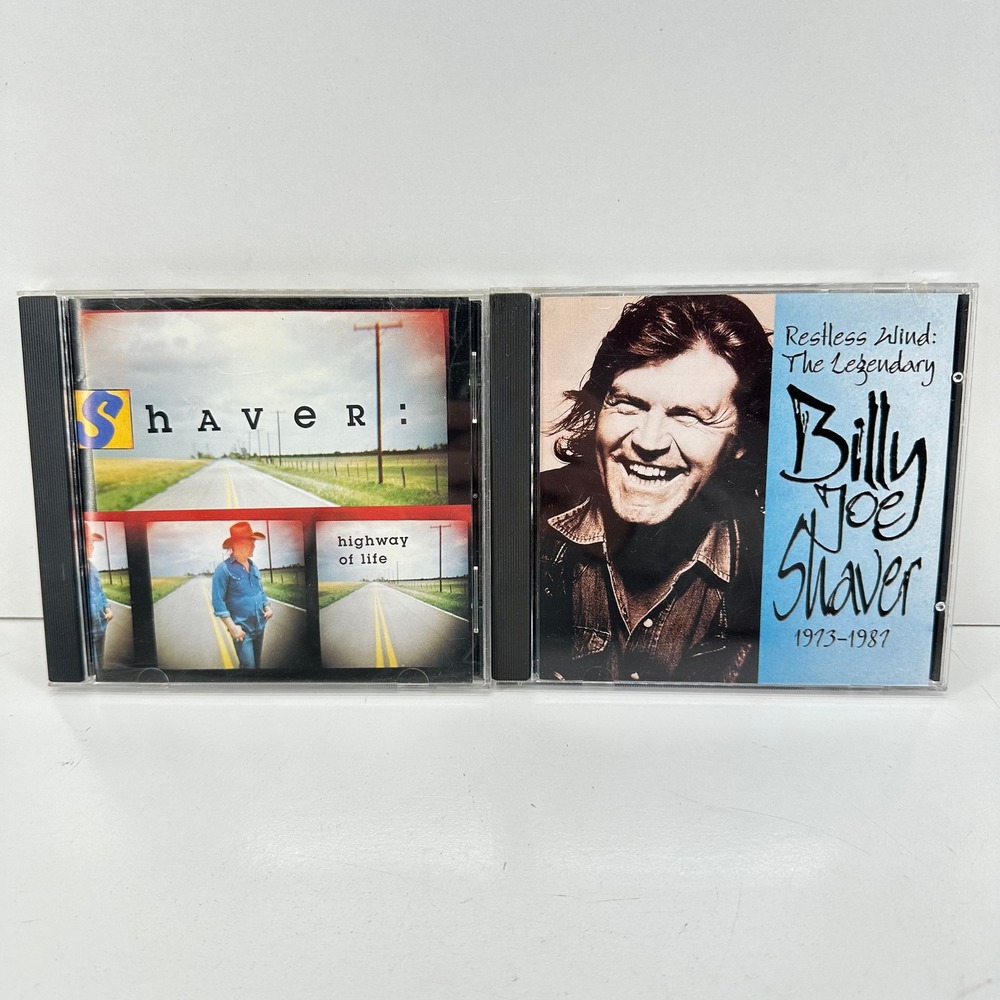 Billy Joe Shaver CD Lot Highway of Life Restless Wind Razor & Tie Country Music